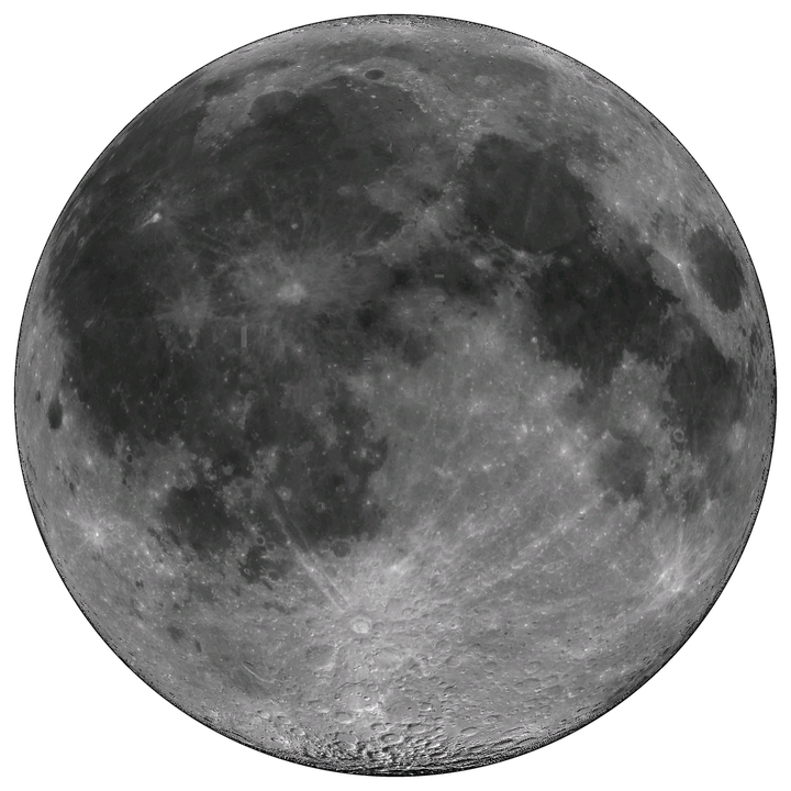 The full Moon's near side